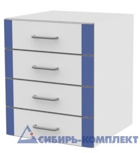 Тумба навесная ЛАБ-PRO ТЯ4 40.50.60 с 4 ящиками